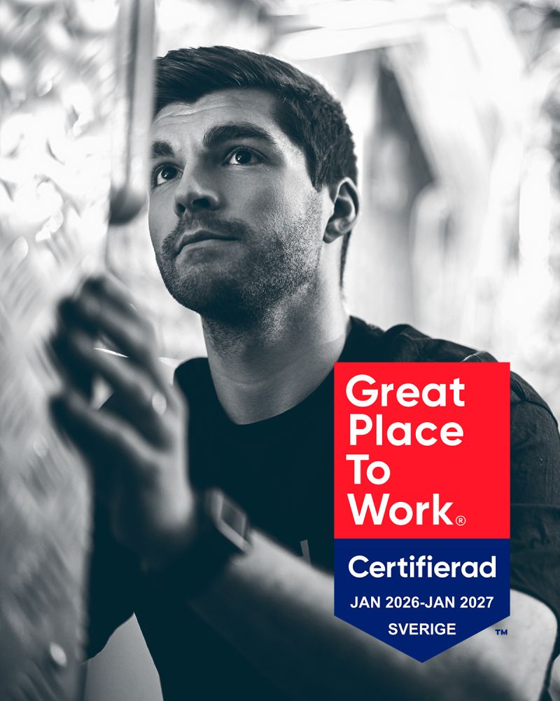 Great Place To Work certifierad januari 2026 till januari 2027